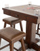 Cumberland 36"Sq Game Table w/ 4 Backless Stools - The Great Escape