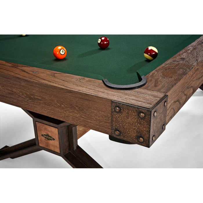 8' Brunswick Dameron Pool Table Nutmeg