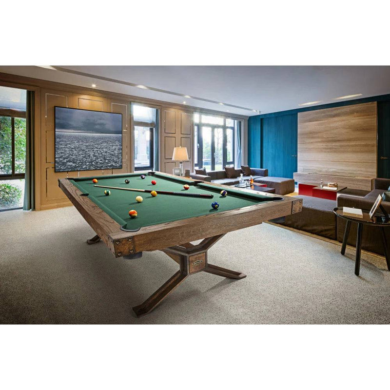 8' Brunswick Dameron Pool Table Nutmeg - The Great Escape