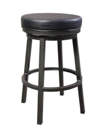 Destin Black Backless Stool - The Great Escape