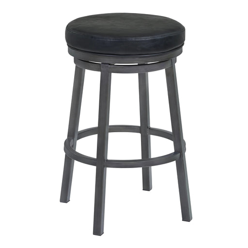 Destin Black Backless Stool - The Great Escape