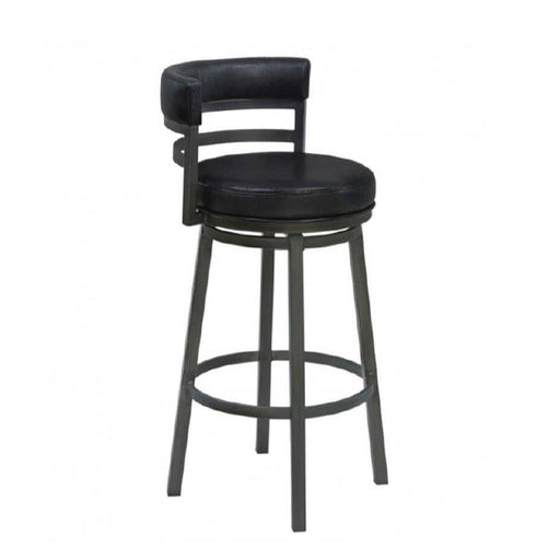 Destin Black Swivel Stool - The Great Escape