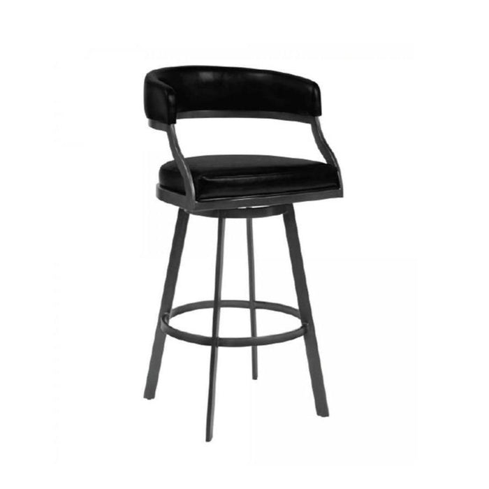 Dothan Black Swivel Stool - The Great Escape