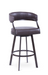 Dothan Brown Swivel Stool - The Great Escape