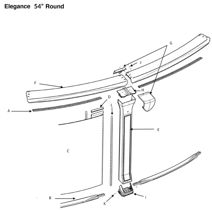 Elegance 54" (Round Section) - The Great Escape