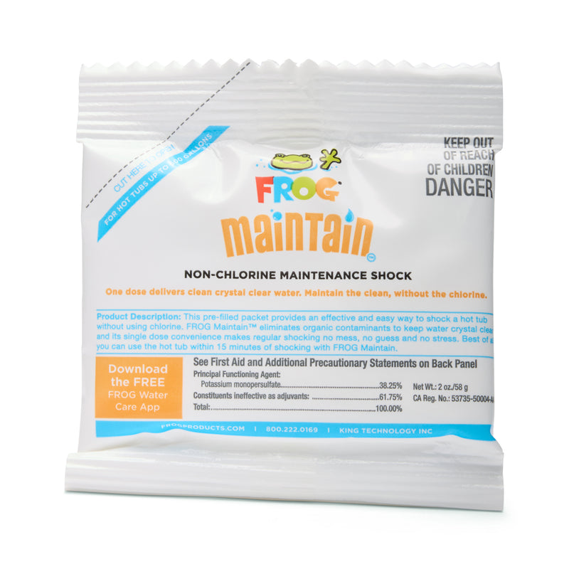 Frog maintain non-chlorine shock packet The Great Escape