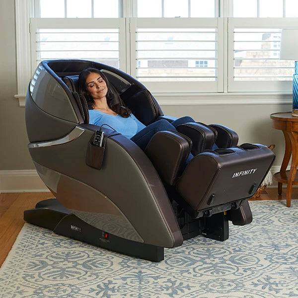 Genesis Max 4D Massage Chair - Grey/Brown - The Great Escape