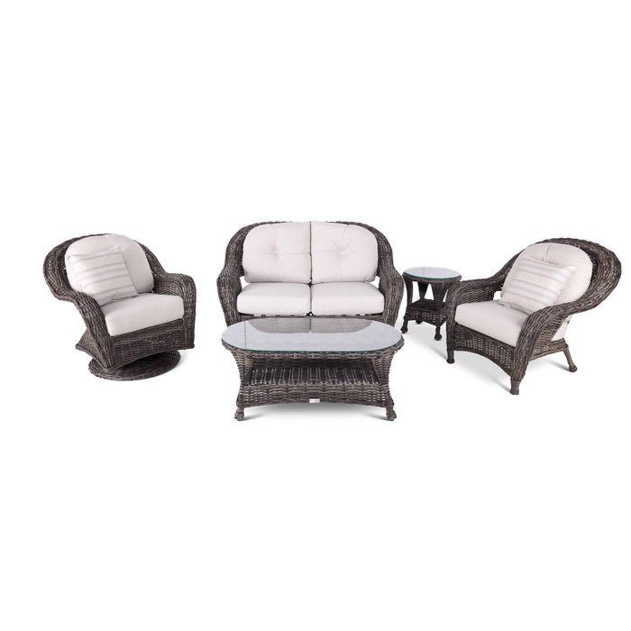 Glenview 5 Piece Loveseat Group - The Great Escape