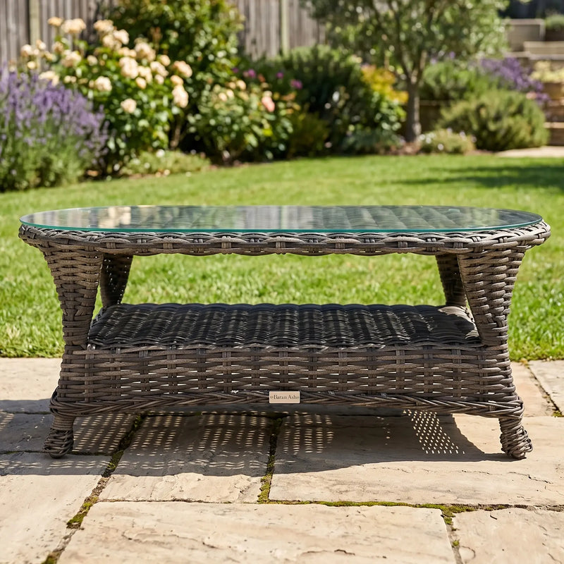 Glenview Shale Coffee Table W/Glass - The Great Escape