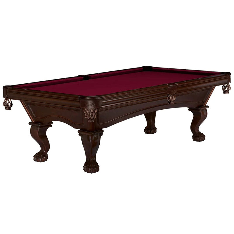 9' Brunswick Glenwood Pool Table Espresso - Talon Ball & Claw Leg - The Great Escape