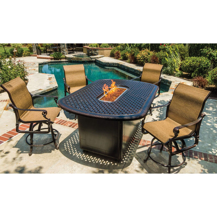 Grand Terrace Counter Height Fire Table Group - The Great Escape