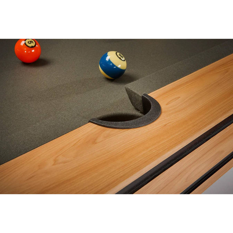 8' Brunswick Hickory Pool Table - The Great Escape
