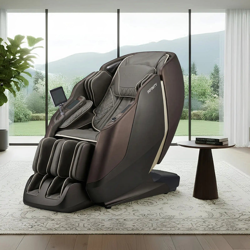 Sensation 4D DualFlex Massage Chair Dark Brown/Dark Grey - The Great Escape