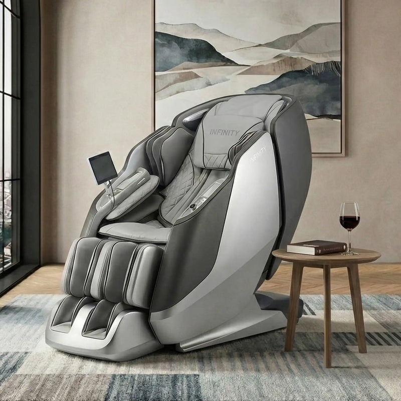 Sensation 4D DualFlex Massage Chair Silver/Gray - The Great Escape