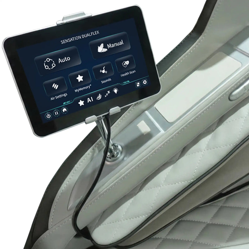 Sensation 4D DualFlex Massage Chair Silver/Gray - The Great Escape
