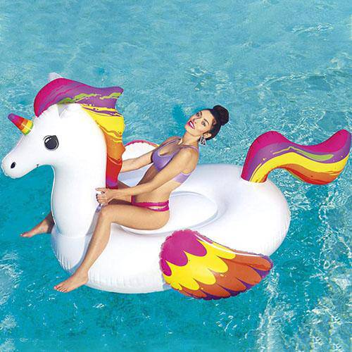 Inflatable Luxury Unicorn Ride On - The Great Escape