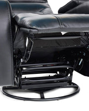 Jordyn Black Swivel Rocker Recliner - The Great Escape