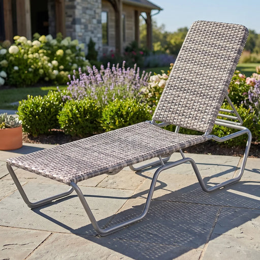 Kabana Canola Seed Woven Chaise - The Great Escape