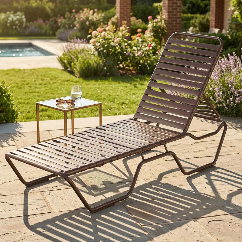 Kabana Rich Earth Strap Chaise - Contract Rated - The Great Escape