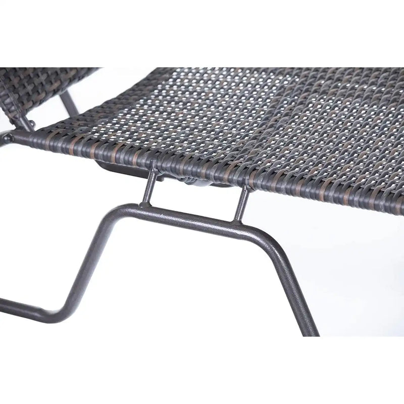 Kabana Roasted Pecan Woven Chaise - The Great Escape