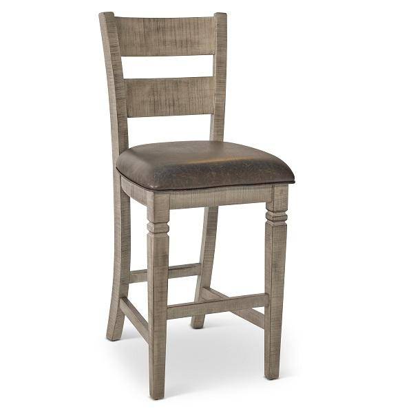 Kingston 30" Stationary Barstool - Rustic Grey - The Great Escape