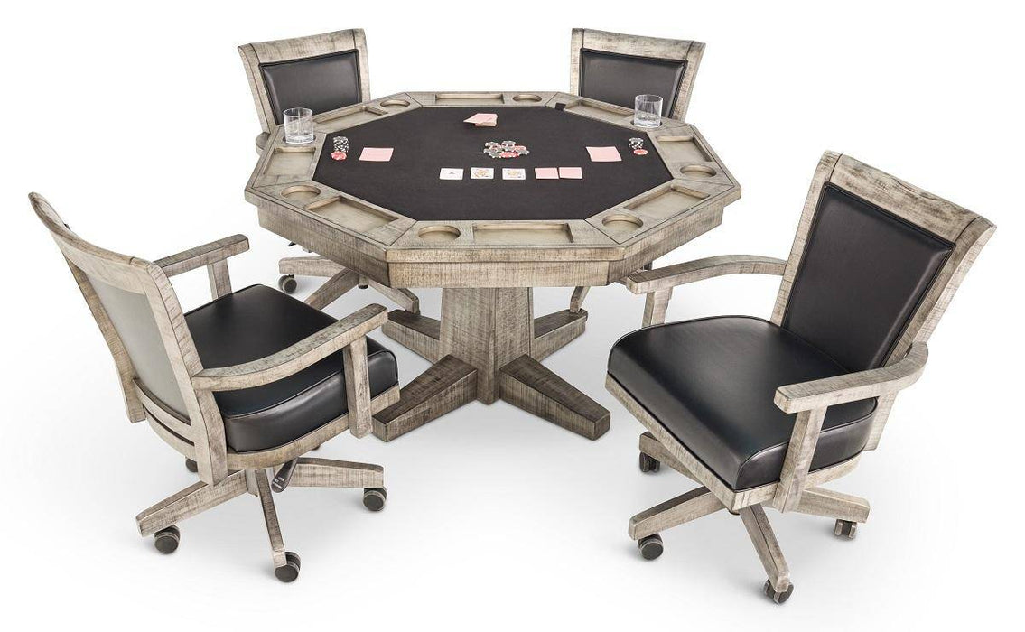 Kingston 5 Piece Flip Top Game Table In Vintage - The Great Escape