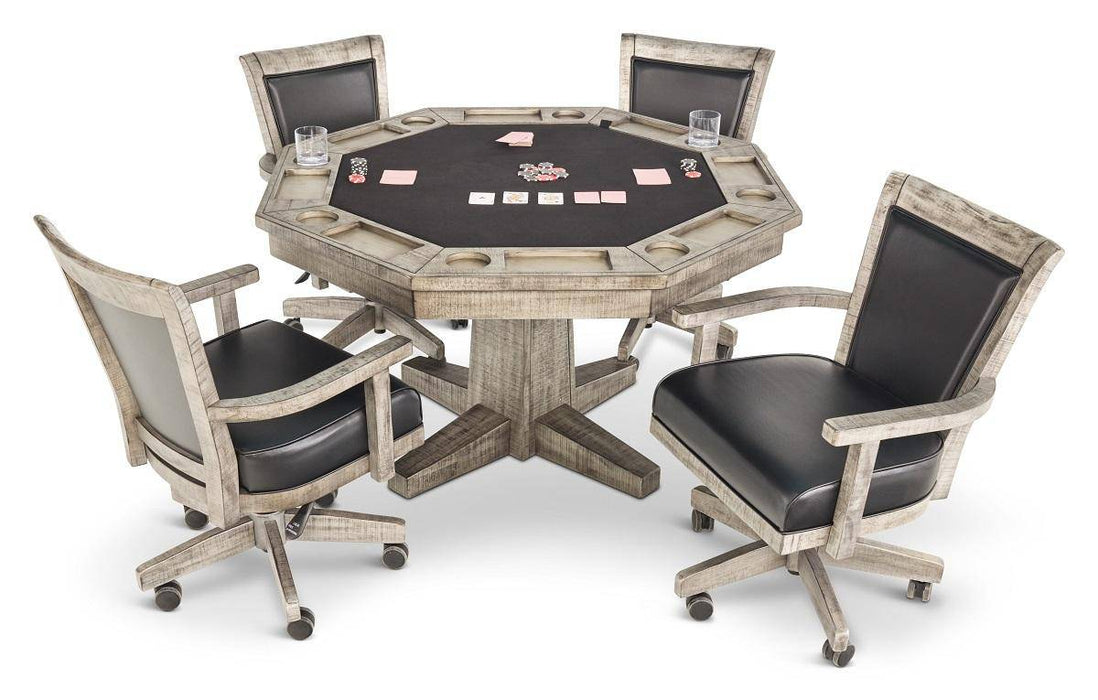 Kingston 5 Piece Flip Top Game Table In Vintage - The Great Escape