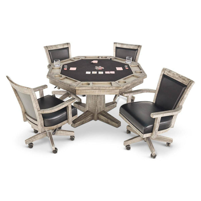 Kingston 5 Piece Flip Top Game Table In Vintage - The Great Escape