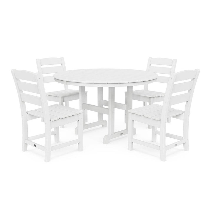 Lakeside 5 Piece Round Farmhouse Dining Set - The Great Escape