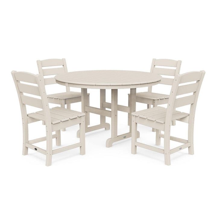 Lakeside 5 Piece Round Farmhouse Dining Set - The Great Escape