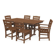 Lakeside 7 Piece Farmhouse Dining Set - The Great Escape