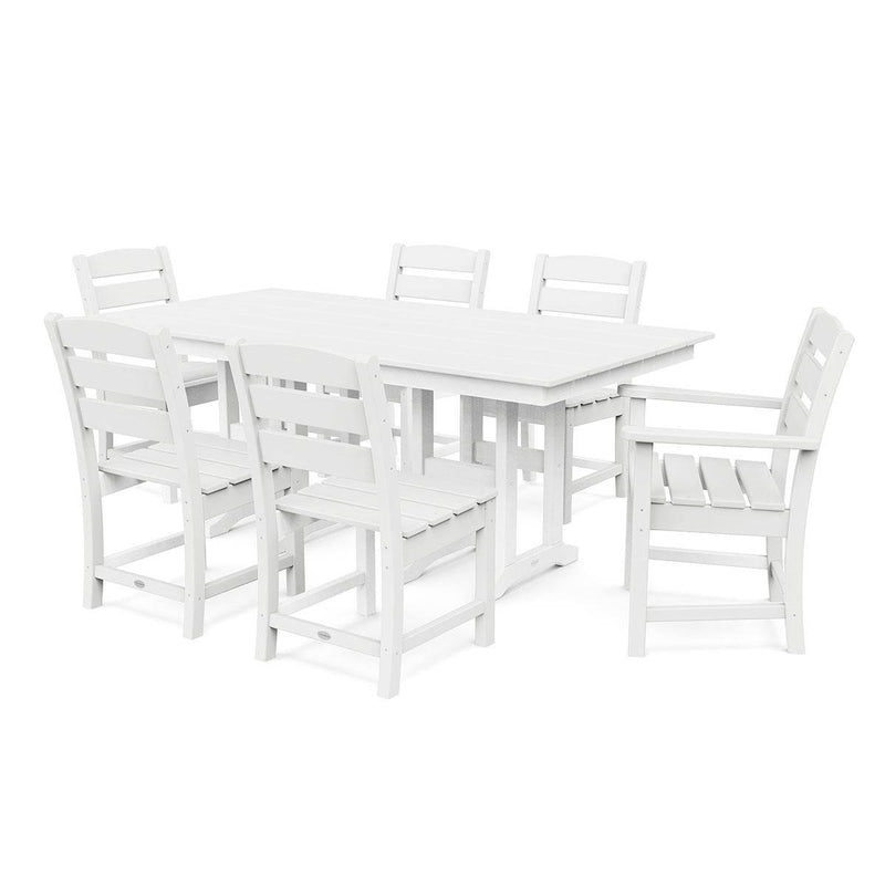 Lakeside 7 Piece Farmhouse Dining Set - The Great Escape