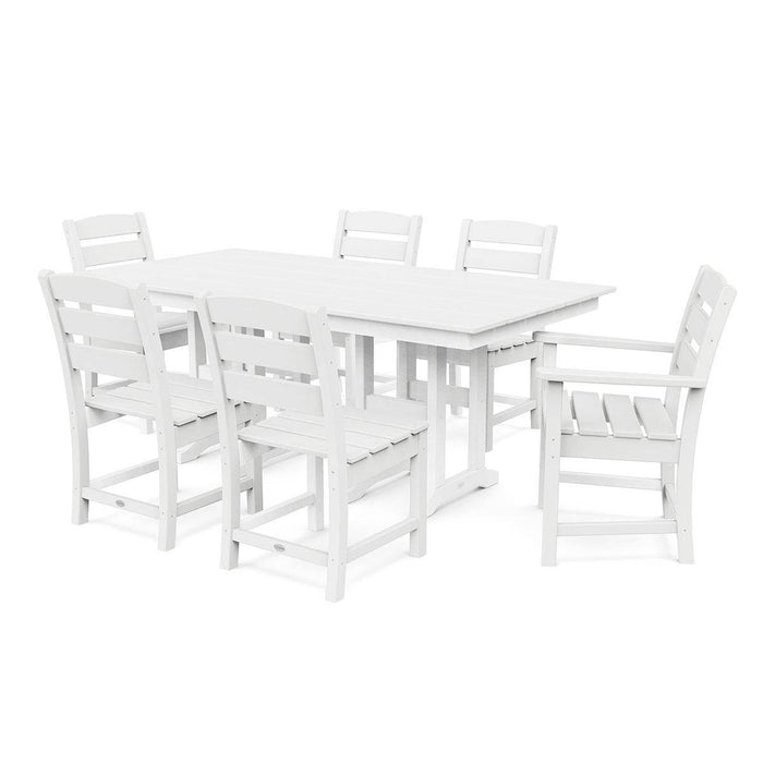 Lakeside 7 Piece Farmhouse Dining Set