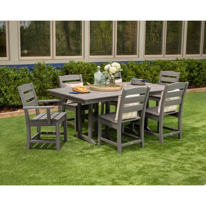 Lakeside 7 Piece Farmhouse Dining Set