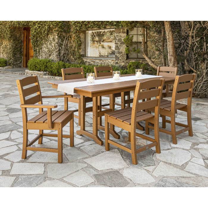 Lakeside 7 Piece Farmhouse Dining Set