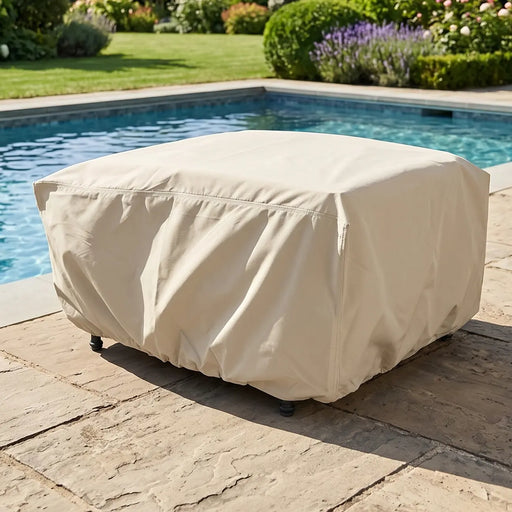 Large Ottoman Cover With Elastic - The Great Escape