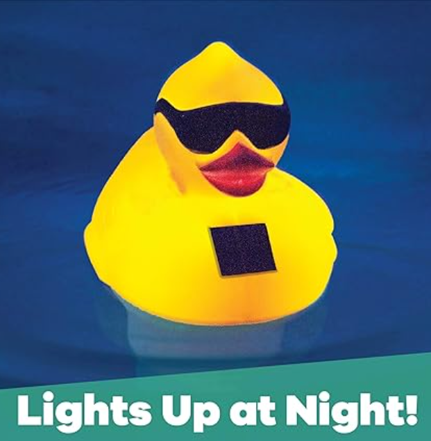 Adjustable Solar Light Up Duck Chlorinator