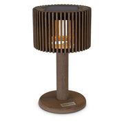 Loft 16" Weathered Teak Solar Lamp - The Great Escape
