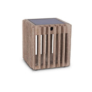 Loft 7" Weathered Teak Solar Lantern - The Great Escape
