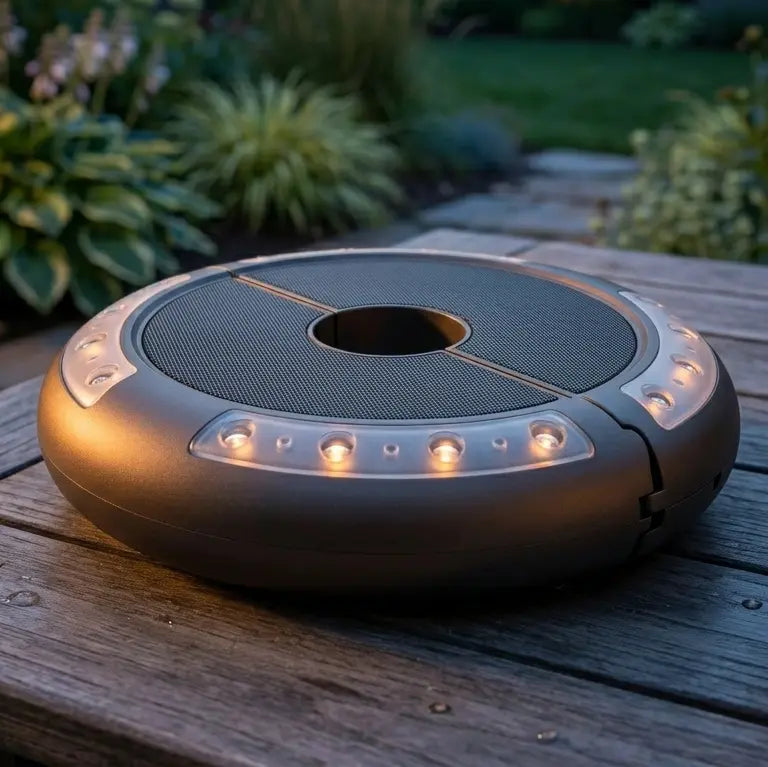 Luna 16-LED Rechargeable Umbrella Light W/ Bluetooth Speaker — The Great Escape