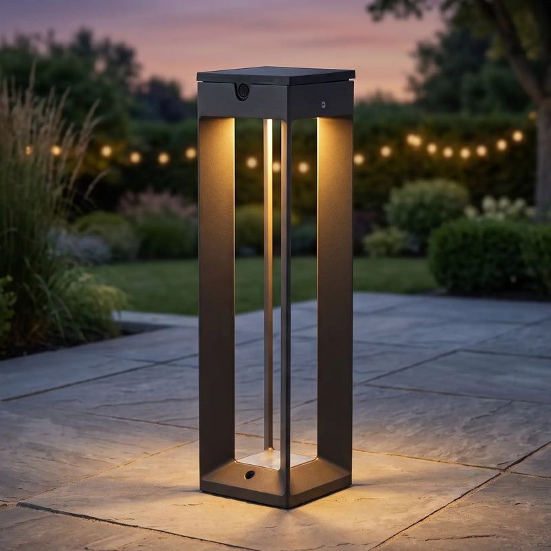 Mesa 17" Aluminum Solar Lantern - The Great Escape
