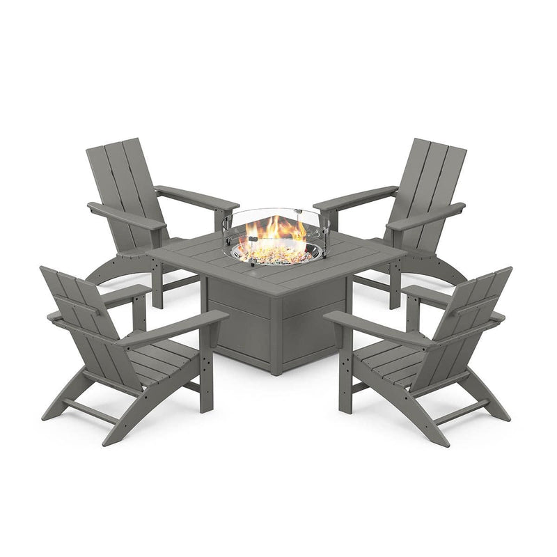 Modern Adirondack 5 Piece Conversation Fire Group - The Great Escape