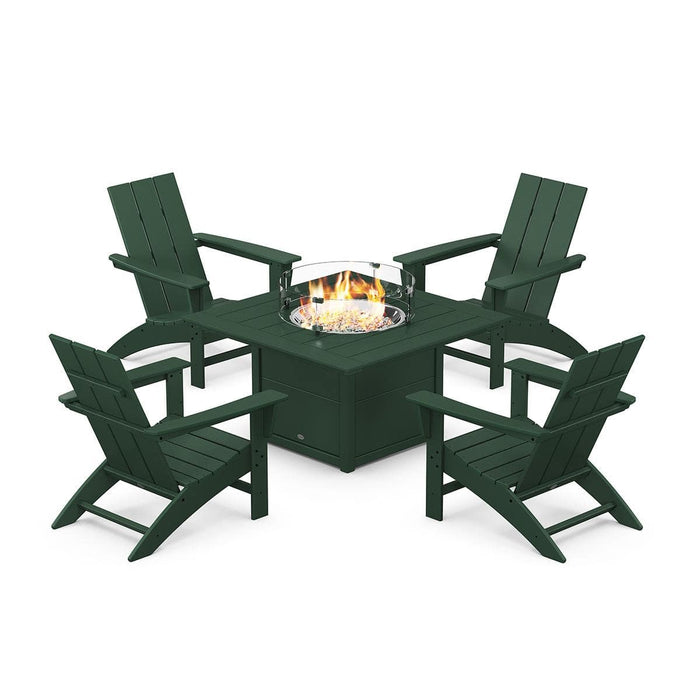 Modern Adirondack 5 Piece Conversation Fire Group - The Great Escape