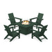 Modern Adirondack 5 Piece Conversation Fire Group - The Great Escape