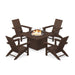 Modern Adirondack 5 Piece Conversation Fire Group - The Great Escape