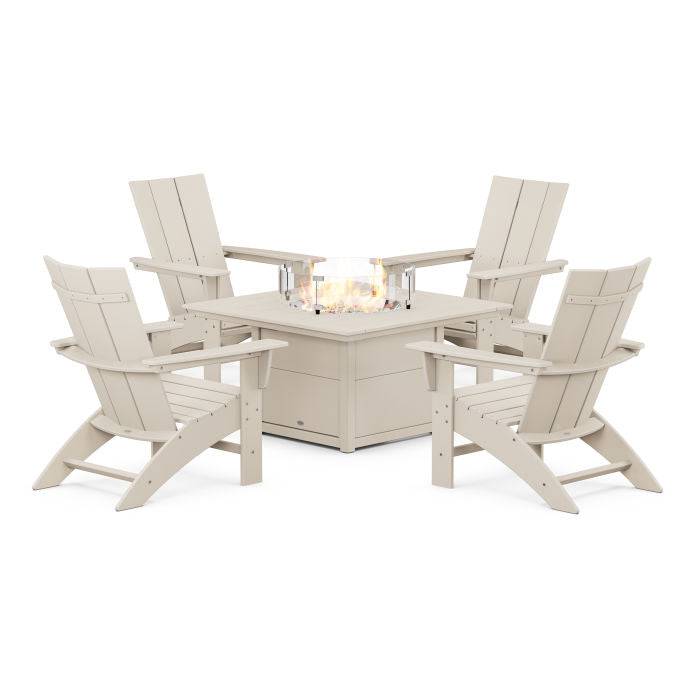 Modern Adirondack 5 Piece Conversation Fire Group - The Great Escape