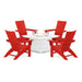 Modern Adirondack 5 Piece Conversation Fire Group - The Great Escape