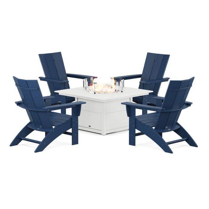 Modern Adirondack 5 Piece Conversation Fire Group - The Great Escape