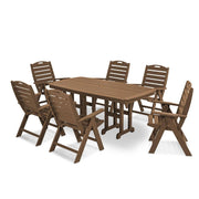 Nautical Folding Highback 7 Piece Dining Set - The Great Escape