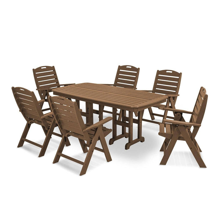 Nautical Folding Highback 7 Piece Dining Set - The Great Escape